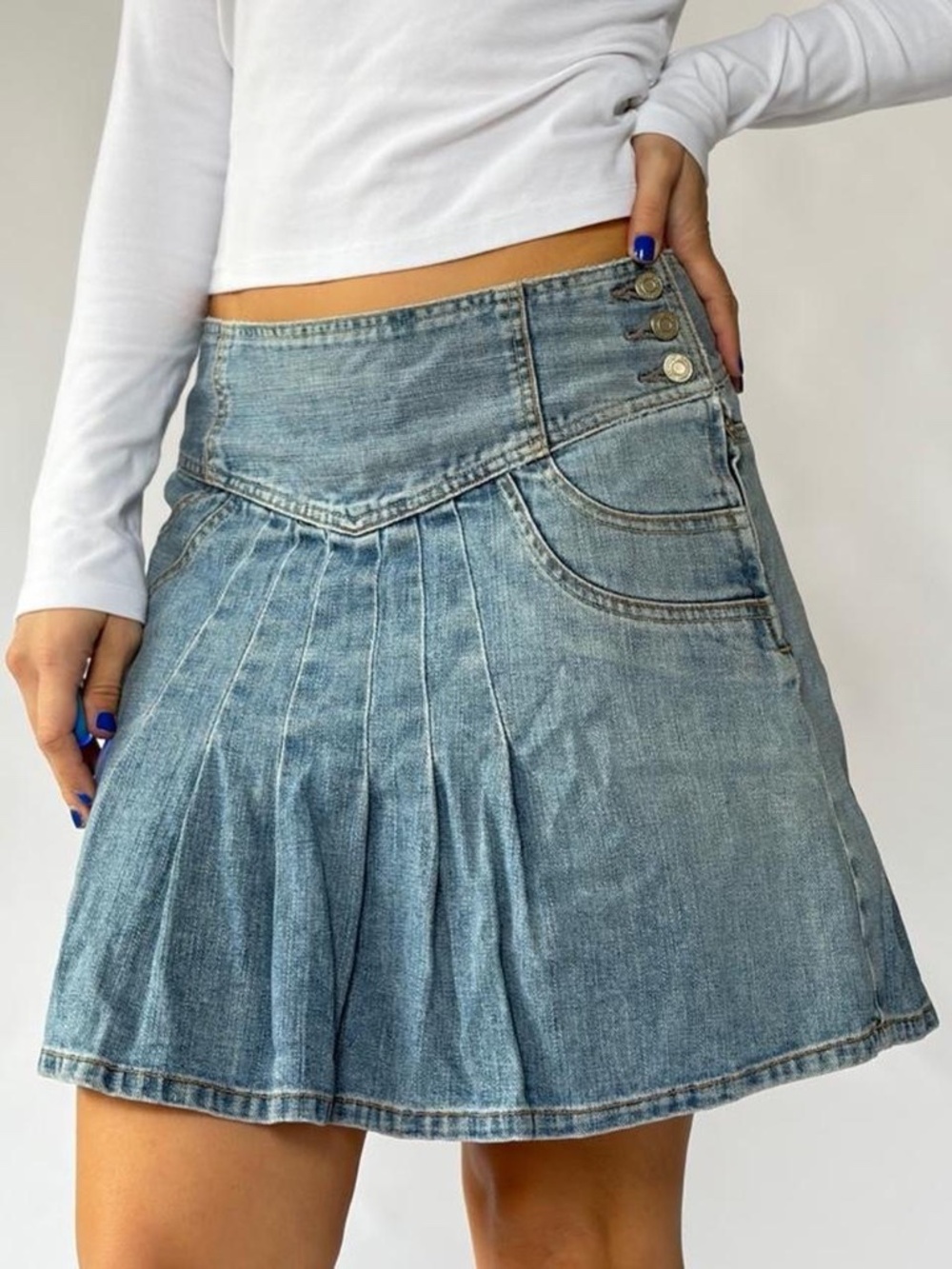 Gap Jean Skirt Y2K Low Rise Size 10